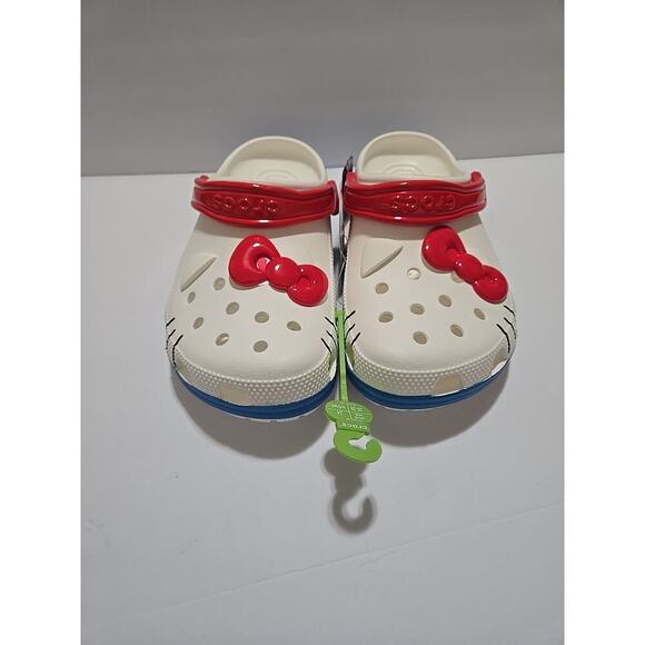 Crocs X Hello Kitty Classic Clog 50th Anniversary 2024 Size W 8 M 6 - Brand NEW - Picture 1 of 11